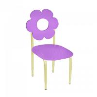 СТУЛ ДЕТСКИЙ НА М/К РЕГУЛИРУЕМЫЙ 2 МДФ "ЦВЕТОК" фиолетовый