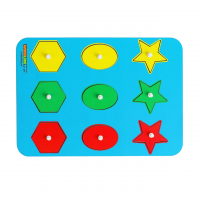 Головоломка Монтессори «Форма+цвет-2»