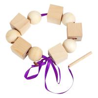 Счетный материал Бусы "Геометрия" (шар, куб) 10 деталей