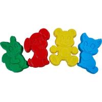 Формочки (белочка + песик + котенок + медведь) для игры с песком