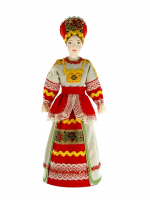 Кукла в традиционном девичьем праздничном костюме "Россия"