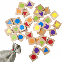 Волшебный мешочек  Мемори "Цветная геометрия"