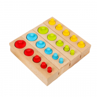 Развивающий набор цилиндров "Больше-меньше"