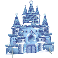 Декорация "Ледяной дворец" (113х110 см)