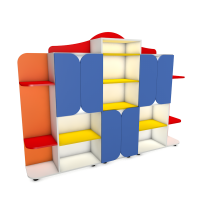 Стенка для игрушек и пособий