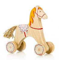 Каталка Конь с седлом 16 см