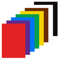 Картон цветной немелованный (8 цветов)