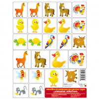 Наклейки на шкафчики "Домашние животные"