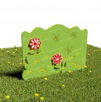 Забор из Экопластика "Цветочный сад"