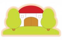 Декоративная арка "На ферме" 78х38 см