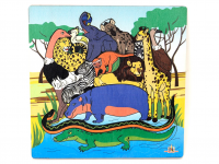 Рамка - вкладыш ГОЛОВОЛОМКА ЖИВОТНЫЕ АФРИКИ (ХДФ, УФ печать)