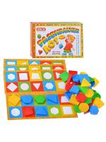 Лото развивающее (цветные фигурки)