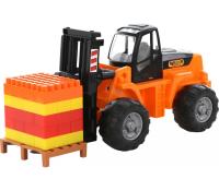 Автокар + конструктор "Супер-Микс" - 30 элементов на поддоне