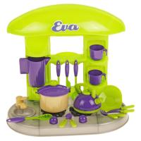 Кухня с набором посуды мини