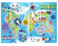 Бизиборд (дидактическая панель) МАТЕРИКИ И ОКЕАНЫ