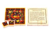 Деревянный пазл "Русские узоры: Хохлома"