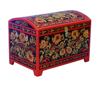 Сундучок малый (Стилизация хохломской росписи)