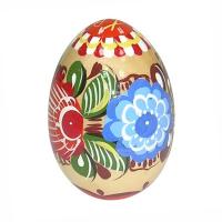 Яйцо пасхальное с городецкой росписью (6х4 см)