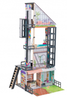 Кукольный дом Бьянка, с мебелью 26 элементов, интерактивный