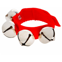 Браслет с бубенцами на руку (красный)