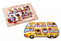 Рамка-вкладыши "Школьный автобус"