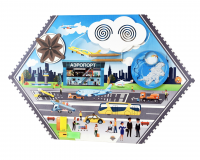 Бизиборд настенный ЛЕТЧИК. Серия ИЗУЧАЕМ ПРОФЕССИИ