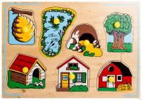 Рамка-вкладыши "Кто где живет" 3