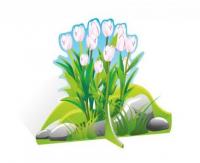 Декорация для утренников "Белые тюльпаны"